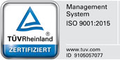 TÜV Rheinland zertifiziert: TARGO Lebensversicherung AG in dem Bereich Vertriebsunterstützung nach DIN ISO 9001 